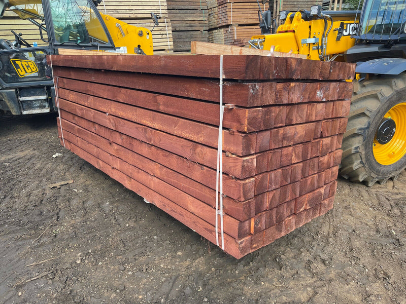 New Brown Treated Timber Fence Posts (3000mm x 100mm x 100mm) – Davids ...