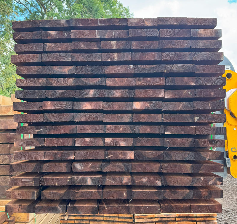 Load image into Gallery viewer, New Brown UC4 Pressure Treated Unbanded Scaffold Boards/Planks
