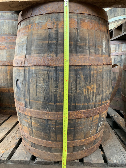 SOLID WOODEN OAK WHISKEY BARREL, 55 GALLONS (250 LITRES)