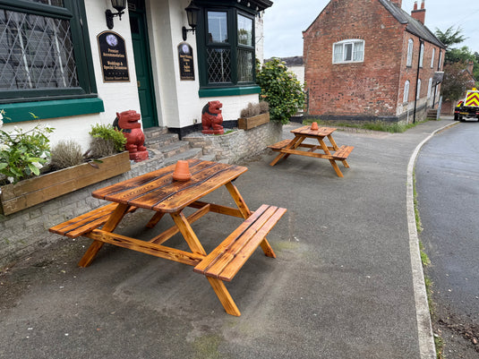 New PAR & Varnished Heavy Duty Special Rectangular Picnic Outdoor Table