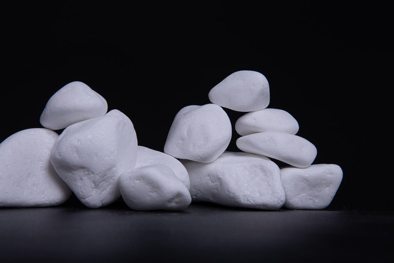 Load image into Gallery viewer, Snow-White Thassos Marble Pebbles

