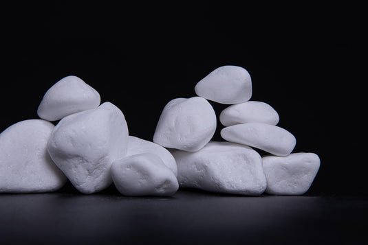 Snow-White Thassos Marble Pebbles