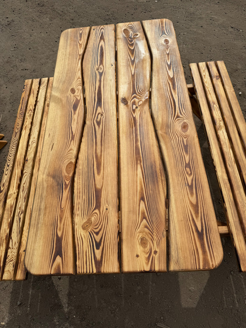 Load image into Gallery viewer, New PAR &amp; Varnished Heavy Duty Special Rectangular Picnic Outdoor Table
