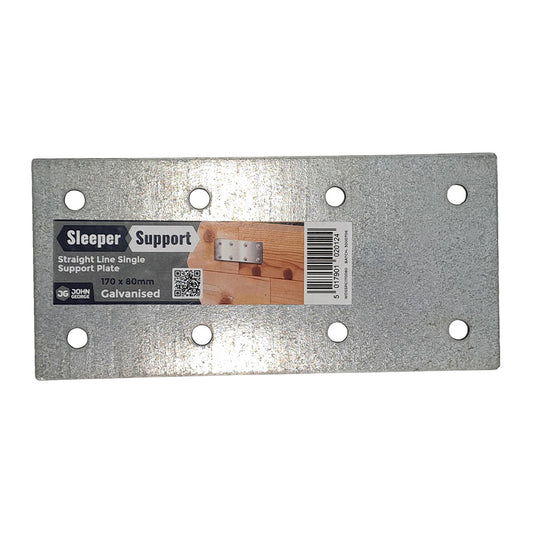 SLEEPER SUPPORT STRAIGHT LINE PLATE GALV (SNGL) 170x80mm