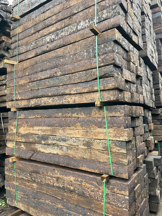 Gr A++ Reclaimed Pine Railway Sleepers (2600 x 250mm x 150mm)