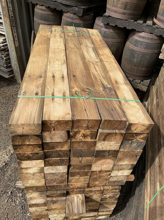 Reclaimed Sawn Railway Sleepers (2400mm x 180mm x 100mm)