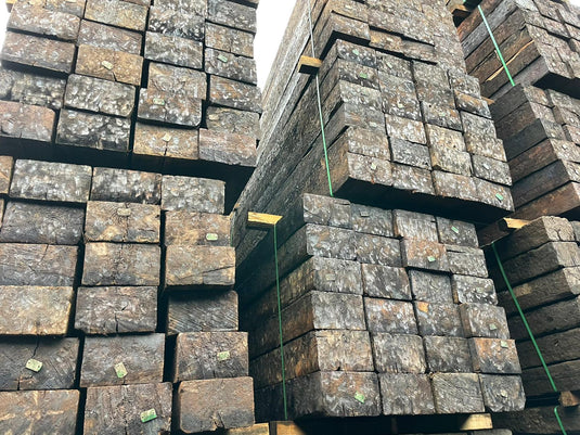 Gr A++ Reclaimed Pine Railway Sleepers (2600mm x 250mm x 150mm)