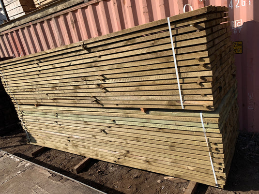NEW Green Treated Unbanded Scaffold Boards/Planks (3900mm x 225mm x 38mm)