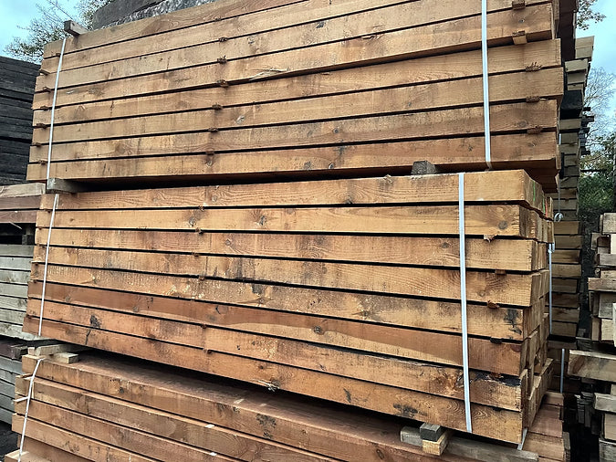 NEW Pine Brown Pressure Treated Railway Sleepers (3000mm x 200mm x 100mm)