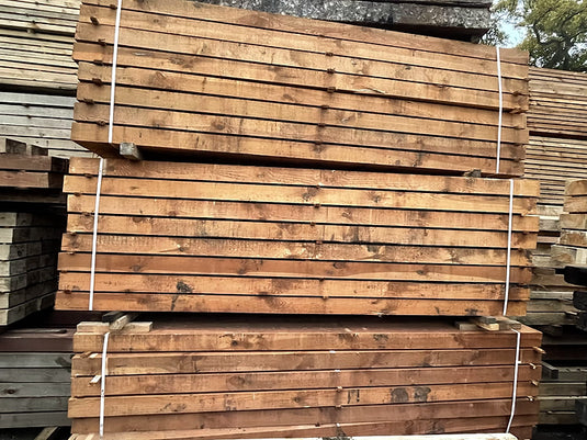 NEW Pine Brown Pressure Treated Railway Sleepers (3000mm x 200mm x 100mm)