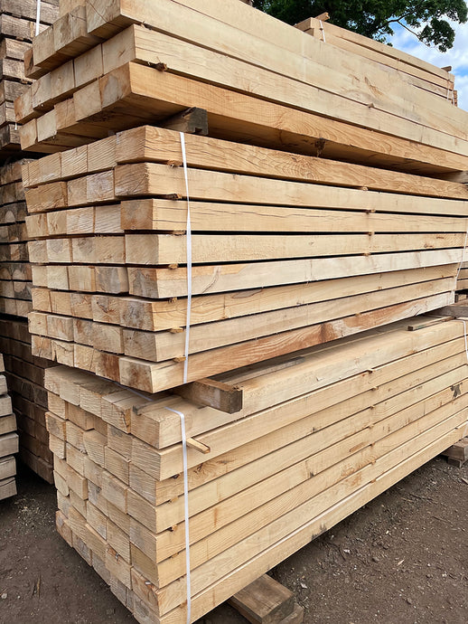 New Hardwood L.Oak Railway Sleepers (3000mm x 200mm x 100mm)