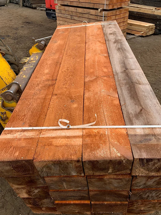 NEW Pine Brown Treated Railway Sleepers (2600mm x 250mm x 150mm)