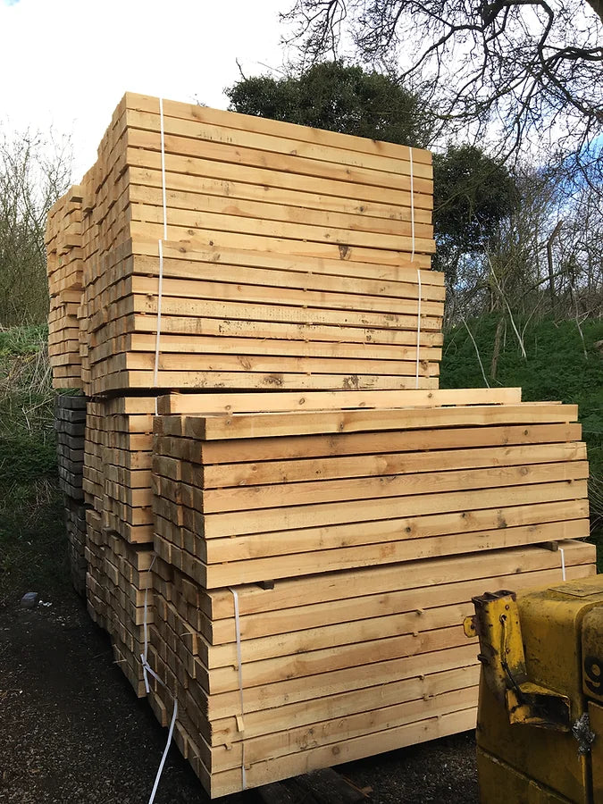 Load image into Gallery viewer, NEW Untreated Pine Railway Sleepers
