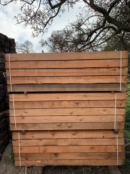 NEW Pine Brown Treated Railway Sleepers (2600mm x 250mm x 150mm)