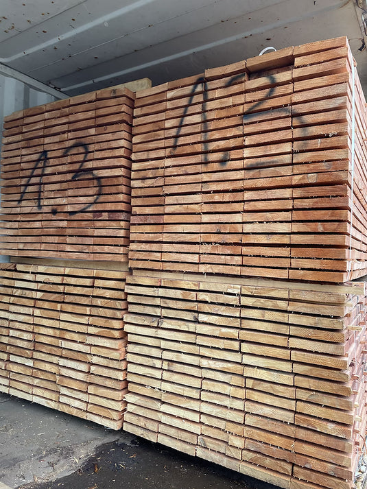 New Brown Pressure Treated Unbanded Scaffold Boards/Planks (1300-1200mm x 225mm x 38mm)