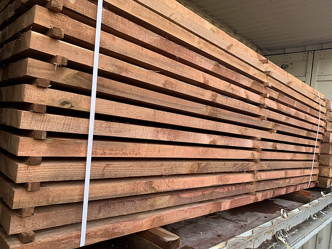 New Brown Treated Timber Posts/Rails (3000mm x 100mm x 50mm)